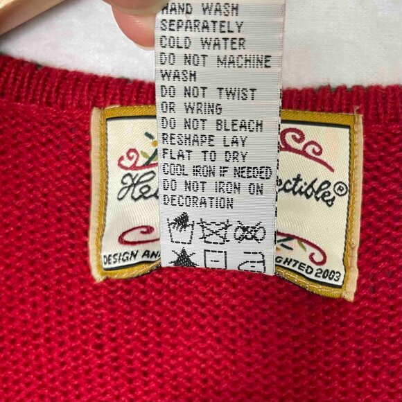 Vintage Heirloom Collectibles Scottie Dog Christmas Vest Womens Size 1X - Picture 4 of 8